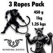 3 Weights Progressive Flow Pack : 1.3 Kgs + 1 kg + 440 grams flow ropes-0